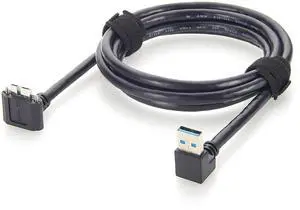 Right Angle USB 3.0 A Male to Micro USB 3.0 Male Cable with Screw Lock 5Gbps Data Cable for Industrial Camera, Machine Vision (1.5M/4.92FT) Right Angle USB 3.0 A Male to Micro USB 3.0 Male Cable with Screw Lock 5Gbps Data Cable for Industrial Camera, Machine Vision (1.5M/4.92FT)