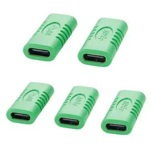 USB C Coupler Female to Female Adapter USB 3.1 Type C Extender USB 3.1 Gen 2 Gender Changer Converter Connector 10G Data Transfer PD 100W for USB HUB Laptop Tablet (5PCS) USB C Coupler Female to Female Adapter USB 3.1 Type C Extender USB 3.1 Gen 2 Gender Changer Converter Connector 10G Data Transfer PD 100W for USB HUB Laptop Tablet (5PCS)