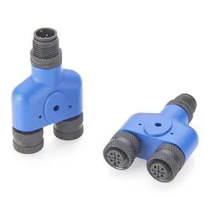 NMEA 2000 Multiport M12 Y Splitter Adapter IP67 Waterproof N2K 3 Way M12 5Pin A Code Male to Female Sensor Circular Connector for CAN Bus CANOpen Actuator,1Pcs (Plastic) NMEA 2000 Multiport M12 Y Splitter Adapter IP67 Waterproof N2K 3 Way M12 5Pin A Code Male to Female Sensor Circular Connector for CAN Bus CANOpen Actuator,1Pcs (Plastic)