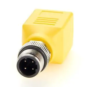 Profinet RJ45 to M12 4 Pin D-Coded Feedthrough Bulkhead Adapter IP67 Waterproof Shielded M12 to RJ45 Cat6 Ethernet Network Circular Connector for Industrial Automation LoT Sensor Profinet RJ45 to M12 4 Pin D-Coded Feedthrough Bulkhead Adapter IP67 Waterproof Shielded M12 to RJ45 Cat6 Ethernet Network Circular Connector for Industrial Automation LoT Sensor