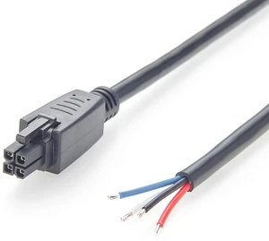 Mini-Fit Jr. 4.2mm 4Pin Receptacle Housing to Open End Cable Dual Row 4 Circuits Power & Signal Cable Compatible with 39-01-2040 (1PC, 1.5M/4.92FT) Mini-Fit Jr. 4.2mm 4Pin Receptacle Housing to Open End Cable Dual Row 4 Circuits Power & Signal Cable Compatible with 39-01-2040 (1PC, 1.5M/4.92FT)
