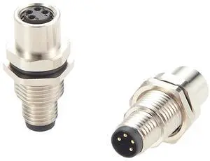 M8 A-Code 4 Pin Bulkhead Feedthrough Connector IP67 Waterproof Shielded Male to Female Wall Pass-Through Panel Mount Socket M8 Circular Sensor Field Assembly Receptacles for Automation (2PCS) M8 A-Code 4 Pin Bulkhead Feedthrough Connector IP67 Waterproof Shielded Male to Female Wall Pass-Through Panel Mount Socket M8 Circular Sensor Field Assembly Receptacles for Automation (2PCS)