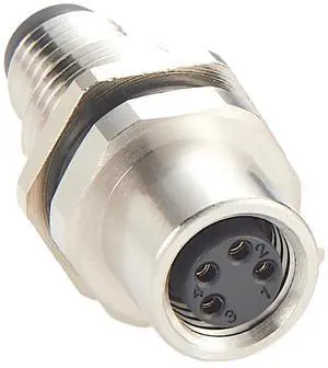 M8 A-Code 4 Pin Bulkhead Feedthrough Connector IP67 Waterproof Shielded Male to Female Wall Pass-Through Panel Mount Socket M8 Circular Sensor Field Assembly Receptacles for Automation (1PCS) M8 A-Code 4 Pin Bulkhead Feedthrough Connector IP67 Waterproof Shielded Male to Female Wall Pass-Through Panel Mount Socket M8 Circular Sensor Field Assembly Receptacles for Automation (1PCS)