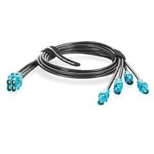 Rosenberger H-MTD Four-Cavity to Four Single-Port Automotive Ethernet Cable 10Gbps E6K10D-1CAZ5-Z to E6K10A-1CAZ5-Z H-MTD 4-In-1 Splitter Wire for NVIDIA DRIVE AGX Thor, ADAS, Robotaxi (1M/3.28FT) Rosenberger H-MTD Four-Cavity to Four Single-Port Automotive Ethernet Cable 10Gbps E6K10D-1CAZ5-Z to E6K10A-1CAZ5-Z H-MTD 4-In-1 Splitter Wire for NVIDIA DRIVE AGX Thor, ADAS, Robotaxi (1M/3.28FT)