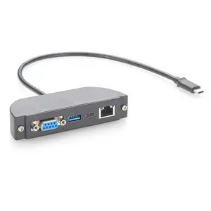 USB C Hub, 4-in-1 Screw Panel Mount Multiport Adapter, RS232 DB9, Gigabit Ethernet, 10Gbps USB-A & USB-C Data Ports, for Control Panel, Windows, macOS, Linux (0.3M) USB C Hub, 4-in-1 Screw Panel Mount Multiport Adapter, RS232 DB9, Gigabit Ethernet, 10Gbps USB-A & USB-C Data Ports, for Control Panel, Windows, macOS, Linux (0.3M)
