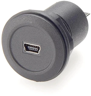 Mini USB Female to USB 2.0 Type A Female Adapter Flush Panel Mount USB Bulkhead Passthrough Connector Socket for Data & Charging, Car Dashboard, Motorcycle, Boat (1PC) Mini USB Female to USB 2.0 Type A Female Adapter Flush Panel Mount USB Bulkhead Passthrough Connector Socket for Data & Charging, Car Dashboard, Motorcycle, Boat (1PC)