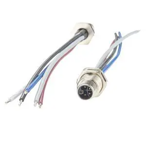M12 5Pin 4+PE L Code Panel Front Mount Receptacle Cable IP67 Waterproof M12 Male Power Connector with Pre-Assembled Wires Thread Flush Mount Cord for PLC Sensor Actuator(1PCS,15CM) M12 5Pin 4+PE L Code Panel Front Mount Receptacle Cable IP67 Waterproof M12 Male Power Connector with Pre-Assembled Wires Thread Flush Mount Cord for PLC Sensor Actuator(1PCS,15CM)
