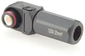 IP67 Waterproof 25mm² 120A High Voltage High Current Battery Energy Storage Connector Right Angle Single Core Plug,1PC (Black, 120A) IP67 Waterproof 25mm² 120A High Voltage High Current Battery Energy Storage Connector Right Angle Single Core Plug,1PC (Black, 120A)