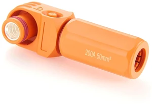 Right Angle Energy Storage System Power Connector IP67 Waterproof 200A 50mm² Single Core HV Battery Storage Plug,1PC (Orange, 200A) Right Angle Energy Storage System Power Connector IP67 Waterproof 200A 50mm² Single Core HV Battery Storage Plug,1PC (Orange, 200A)