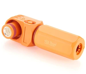 IP67 Waterproof EV Battery Container Connector Right Angle 150A 35mm² HV Energy Storage Plug,1PC (Orange, 150A) IP67 Waterproof EV Battery Container Connector Right Angle 150A 35mm² HV Energy Storage Plug,1PC (Orange, 150A)