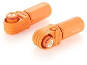 Right Angle 6mm 16mm² 100A Single Core Battery Energy Storage Connector IP67 Waterproof HV Battery Storage Plug,1PC (Orange, 100A) Right Angle 6mm 16mm² 100A Single Core Battery Energy Storage Connector IP67 Waterproof HV Battery Storage Plug,1PC (Orange, 100A)