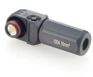 Right Angle 6mm 16mm² 100A Single Core Battery Energy Storage Connector IP67 Waterproof HV Battery Storage Plug,1PC (Black, 100A) Right Angle 6mm 16mm² 100A Single Core Battery Energy Storage Connector IP67 Waterproof HV Battery Storage Plug,1PC (Black, 100A)
