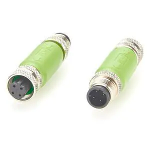 IP67 M12 D Code 4 Pin Cat5e Ethernet Connector 100Mbps Male to Female Inline Coupler Shielded Pass-Thru Adapter for Profinet, Sensor, I/O Modules, PLC, Industrial Camera Switch (2PCS) IP67 M12 D Code 4 Pin Cat5e Ethernet Connector 100Mbps Male to Female Inline Coupler Shielded Pass-Thru Adapter for Profinet, Sensor, I/O Modules, PLC, Industrial Camera Switch (2PCS)