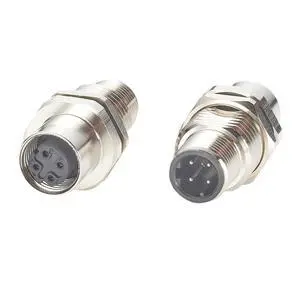 Profinet M12 D-Code 4 Pin Male to Female Bulkhead Feedthrough Connector Cat5 Ethernet IP67 Shielded Wall Pass-Thru Panel Mount Socket Circular Connector for EtherCAT Fieldbus PLC Sensor (2PCS) Profinet M12 D-Code 4 Pin Male to Female Bulkhead Feedthrough Connector Cat5 Ethernet IP67 Shielded Wall Pass-Thru Panel Mount Socket Circular Connector for EtherCAT Fieldbus PLC Sensor (2PCS)