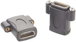 HDMI 1.4 Female to Female Coupler 4K@30HZ Screw Panel Mount Pass Through Gender Changer Connector Extender Adapter for TV Laptop PC Monitor Projector (2PCS) HDMI 1.4 Female to Female Coupler 4K@30HZ Screw Panel Mount Pass Through Gender Changer Connector Extender Adapter for TV Laptop PC Monitor Projector (2PCS)
