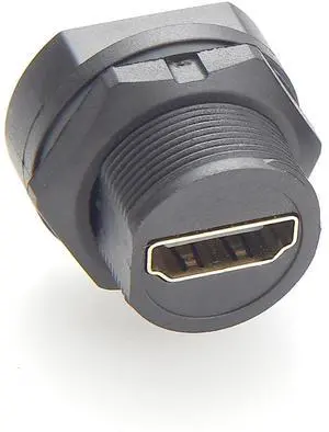 IP67 Waterproof HDMI 1.4 Female to Female Coupler 4K@30Hz Flush Panel Mount Pass Through Connector with Dust Cap for TV Laptop PC Monitor Projector (1PCS) IP67 Waterproof HDMI 1.4 Female to Female Coupler 4K@30Hz Flush Panel Mount Pass Through Connector with Dust Cap for TV Laptop PC Monitor Projector (1PCS)