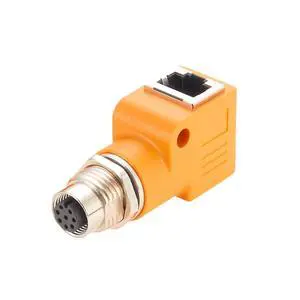 RJ45 to M12 A Coded 8Pin Adapter IP67 Waterproof Female to Female Panel Mount feedthrough Bulkhead Connector Socket Circular Connector for Industrial Camera Sensor (M12 Female to RJ45 Right Angle) RJ45 to M12 A Coded 8Pin Adapter IP67 Waterproof Female to Female Panel Mount feedthrough Bulkhead Connector Socket Circular Connector for Industrial Camera Sensor (M12 Female to RJ45 Right Angle)