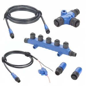 NMEA 2000 N2K Starter Kit Marine Grade Backbone Cable Drop Cable Tee Splitter 5 Way T Connector Terminators Power Cable with Fuse for Lowrance Simrad B&G Navico Garmin Networks (Kit D) NMEA 2000 N2K Starter Kit Marine Grade Backbone Cable Drop Cable Tee Splitter 5 Way T Connector Terminators Power Cable with Fuse for Lowrance Simrad B&G Navico Garmin Networks (Kit D)