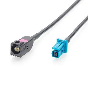 TE GEMnet Male to MATEnet Female Automotive Ethernet Cable 10Gbps 100/1000BASE-T1 Shielded Vehicle Network Cable 2368003-1 to 2302510-9 for ADAS Camera, Robotaxi, Telematics, Infotainment(2M/6.6FT) TE GEMnet Male to MATEnet Female Automotive Ethernet Cable 10Gbps 100/1000BASE-T1 Shielded Vehicle Network Cable 2368003-1 to 2302510-9 for ADAS Camera, Robotaxi, Telematics, Infotainment(2M/6.6FT)