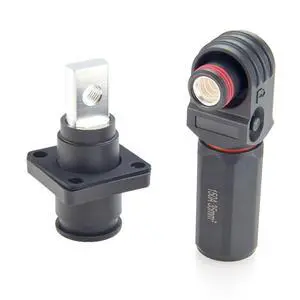 1 Set Battery Energy Storage Connector 150A 35mm² High Current HV Connectors Quick Plug Terminal Right Angle Plug and Socket IP67 Waterproof Power Adapter (Black, 150A) 1 Set Battery Energy Storage Connector 150A 35mm² High Current HV Connectors Quick Plug Terminal Right Angle Plug and Socket IP67 Waterproof Power Adapter (Black, 150A)