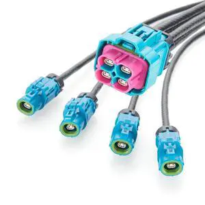 IP67 Waterproof 4-in-1 H-MTD Z Code Female to Female Automotive Ethernet Breakout Cable E6K14D-1CAZ5-Z to E6K14A-1CAZ5-Z for ADAS, Camera, LiDAR (0.5M/1.64FT) IP67 Waterproof 4-in-1 H-MTD Z Code Female to Female Automotive Ethernet Breakout Cable E6K14D-1CAZ5-Z to E6K14A-1CAZ5-Z for ADAS, Camera, LiDAR (0.5M/1.64FT)