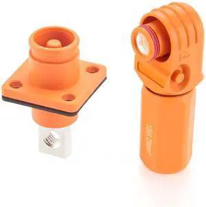 1 Set Battery Energy Storage Connector 120A 25mm² High Current HV Connectors Quick Plug Terminal Right Angle Plug and Socket IP67 Waterproof Power Adapter (Orange, 120A) 1 Set Battery Energy Storage Connector 120A 25mm² High Current HV Connectors Quick Plug Terminal Right Angle Plug and Socket IP67 Waterproof Power Adapter (Orange, 120A)