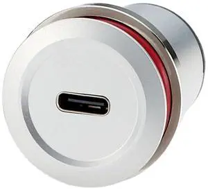 USB 2.0 to USB 3.1 C Embedded Panel Mount Connector USB Female to Type C Female Threaded Fixed Flush Mount Pass Through Converter for Data Transfer Fast Charging (1PCS) USB 2.0 to USB 3.1 C Embedded Panel Mount Connector USB Female to Type C Female Threaded Fixed Flush Mount Pass Through Converter for Data Transfer Fast Charging (1PCS)