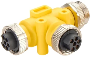 3 Way Mini-Change 7/8"-16UNF Circular Connector IP67 7/8" 6 Pin Male to Female Tee Splitter T Distributor Backbone Trunk Cable T Connector for DeviceNet Canopen NMEA 2000 Profibus IO-Link (6Pin) 3 Way Mini-Change 7/8"-16UNF Circular Connector IP67 7/8" 6 Pin Male to Female Tee Splitter T Distributor Backbone Trunk Cable T Connector for DeviceNet Canopen NMEA 2000 Profibus IO-Link (6Pin)
