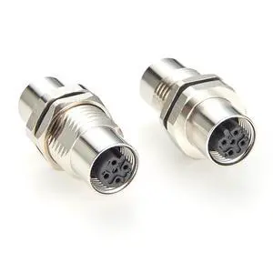 M12 B Code 5Pin Bulkhead Connector IP67 M12 Female to Female Panel Mount Circular Connector Socket Shielded Receptacle for PROFIBUS, Sensors, Control Panels (2PCS) M12 B Code 5Pin Bulkhead Connector IP67 M12 Female to Female Panel Mount Circular Connector Socket Shielded Receptacle for PROFIBUS, Sensors, Control Panels (2PCS)