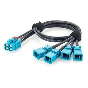 TE Quad GEMnet Female to MATEnet Male Automotive Ethernet Cable (1.64FT) TE Quad GEMnet Female to MATEnet Male Automotive Ethernet Cable (1.64FT)