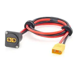 D-Type XT90 Male to Female Panel Mount Extension Cable 10AWG for Portable Power Station, Solar, Lipo Battery (3FT) D-Type XT90 Male to Female Panel Mount Extension Cable 10AWG for Portable Power Station, Solar, Lipo Battery (3FT)