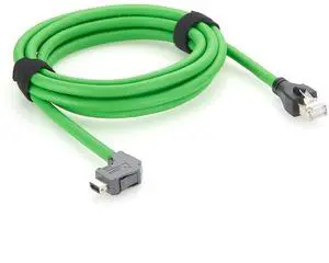 Right Angle IX to RJ45 Cat6A Industrial Ethernet Cable 10Pin A-Key IX40G-A-10S-CVL1(7.0) 10Gbps Shielded for Industrial Automation, PLC, Machine Vision, Robotics, PROFINET (2M/6.6FT) Right Angle IX to RJ45 Cat6A Industrial Ethernet Cable 10Pin A-Key IX40G-A-10S-CVL1(7.0) 10Gbps Shielded for Industrial Automation, PLC, Machine Vision, Robotics, PROFINET (2M/6.6FT)