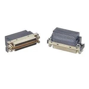 SCSI Dual Port VHDCI 68 Pin Female Connector, Right Angle Dual Stack PCB Mount Receptacle, 0.8mm Pitch I/O Interface (35PCS) SCSI Dual Port VHDCI 68 Pin Female Connector, Right Angle Dual Stack PCB Mount Receptacle, 0.8mm Pitch I/O Interface (35PCS)