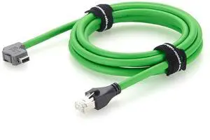 IX to RJ45 Cat6A Industrial Ethernet Cable Right Angle IX40G-A-10S-CVL2(7.0) 10Pin A-Key to RJ45 Male 10Gbps Shielded for PLC, Machine Vision, Robotics, PROFINET (2M/6.6FT) IX to RJ45 Cat6A Industrial Ethernet Cable Right Angle IX40G-A-10S-CVL2(7.0) 10Pin A-Key to RJ45 Male 10Gbps Shielded for PLC, Machine Vision, Robotics, PROFINET (2M/6.6FT)