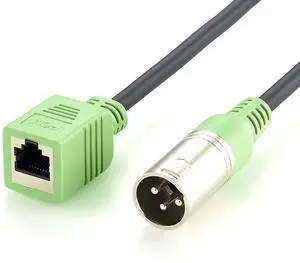 XLR 3 Pin Male to RJ45 Female Adapter Cable for Professional Audio, Mixer (Male, 21cm) XLR 3 Pin Male to RJ45 Female Adapter Cable for Professional Audio, Mixer (Male, 21cm)