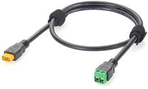 XT30 Male to 2 Pin Screw Terminal Block Adapter Cable 18AWG XT30 to 5.0mm Pitch Solderless Terminal Power Cable for LiPo Battery, RC Aircraft, LED Light, Portable Power Station (Male, 0.6M/1.97FT) XT30 Male to 2 Pin Screw Terminal Block Adapter Cable 18AWG XT30 to 5.0mm Pitch Solderless Terminal Power Cable for LiPo Battery, RC Aircraft, LED Light, Portable Power Station (Male, 0.6M/1.97FT)