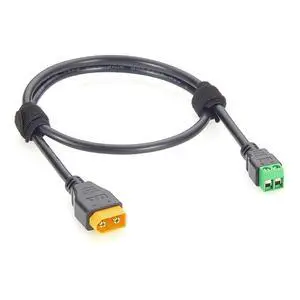 XT60 Male to 2Pin Screw Terminal Block Adapter Cable 18AWG XT60 to 5.0mm Pitch Solderless Terminal Power Cable for RC Battery, LiPo Battery, Solar Generator, Energy Storage (Male, 0.6M/1.97FT) XT60 Male to 2Pin Screw Terminal Block Adapter Cable 18AWG XT60 to 5.0mm Pitch Solderless Terminal Power Cable for RC Battery, LiPo Battery, Solar Generator, Energy Storage (Male, 0.6M/1.97FT)