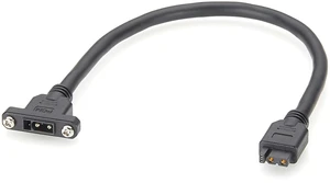 XT30 2+2 CAN Bus Extension Cable Screw Panel Mount Male to Female Shielded Power & Data Cable for CAN Network, 3D Printer, Robotics, Control Panels, Embedded Systems (0.3M/0.98FT) XT30 2+2 CAN Bus Extension Cable Screw Panel Mount Male to Female Shielded Power & Data Cable for CAN Network, 3D Printer, Robotics, Control Panels, Embedded Systems (0.3M/0.98FT)