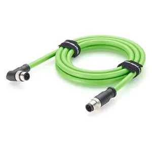 Right Angle M12 D-Coded 4 Pin Male to Male Industrial Ethernet Cable 100Mbps CAT5e Shielded Drag Chain Cable IP67 Waterproof for PROFINET, EtherCAT, PLC, Robot, Automation, Machine Vision (5M/16.4FT) Right Angle M12 D-Coded 4 Pin Male to Male Industrial Ethernet Cable 100Mbps CAT5e Shielded Drag Chain Cable IP67 Waterproof for PROFINET, EtherCAT, PLC, Robot, Automation, Machine Vision (5M/16.4FT)