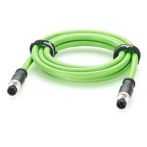 PROFINET M12 D-Coded 4 Pin Male to Male Industrial Ethernet Cable CAT5e Shielded IP67 High Flex Drag Chain Cable for EtherCAT, PLC, Robot, Industrial Switch, Machine Vision, I/O Modules (5M/16.4FT) PROFINET M12 D-Coded 4 Pin Male to Male Industrial Ethernet Cable CAT5e Shielded IP67 High Flex Drag Chain Cable for EtherCAT, PLC, Robot, Industrial Switch, Machine Vision, I/O Modules (5M/16.4FT)