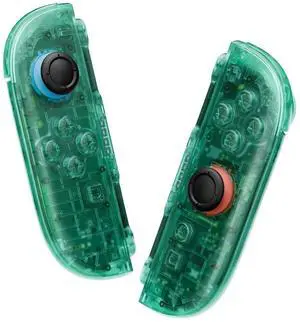 DIY Replacement Shell Buttons for Joycon 2, Custom Full Set Housing Case + Decorative Strips + Middle Bracket + Buttons for Nintendo Switch 2 Controller - Deluxe Version - Emerald Green @ DIY Replacement Shell Buttons for Joycon 2, Custom Full Set Housing Case + Decorative Strips + Middle Bracket + Buttons for Nintendo Switch 2 Controller - Deluxe Version - Emerald Green @