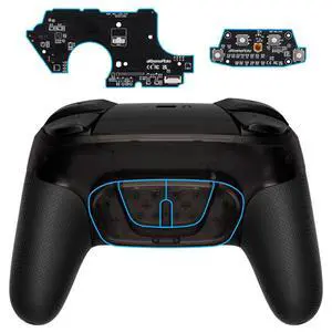 Back Buttons Attachment for Nintendo Switch Pro Controller, Clear Black Back Paddles Programable RISE4 Remap Kit for Switch Pro Controller - Controller NOT Included @ Back Buttons Attachment for Nintendo Switch Pro Controller, Clear Black Back Paddles Programable RISE4 Remap Kit for Switch Pro Controller - Controller NOT Included @