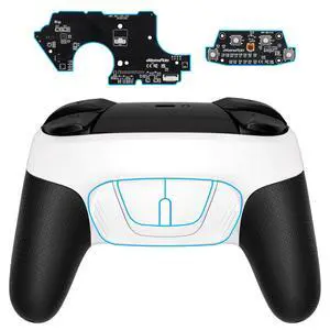 Back Buttons Attachment for Nintendo Switch Pro Controller, White Back Paddles Programable RISE4 Remap Kit for Switch Pro Controller - Controller NOT Included @ Back Buttons Attachment for Nintendo Switch Pro Controller, White Back Paddles Programable RISE4 Remap Kit for Switch Pro Controller - Controller NOT Included @