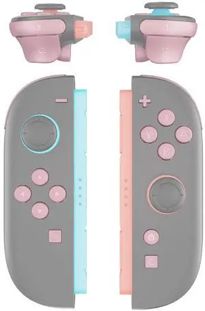 DIY Replacement Full Set Buttons for Joycon 2, Custom ABXY Direction Keys Dpad + - C Home Capture Release L R ZR ZL Trigger Buttons for Nintendo Switch 2 Controller - Cherry Blossoms Pink @ DIY Replacement Full Set Buttons for Joycon 2, Custom ABXY Direction Keys Dpad + - C Home Capture Release L R ZR ZL Trigger Buttons for Nintendo Switch 2 Controller - Cherry Blossoms Pink @