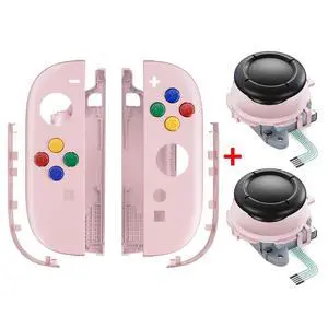 Essence Version Replacement Shell Buttons + 3D Joystick for Nintendo Switch 2 JoyCon - Cherry Blossoms Pink @ Essence Version Replacement Shell Buttons + 3D Joystick for Nintendo Switch 2 JoyCon - Cherry Blossoms Pink @