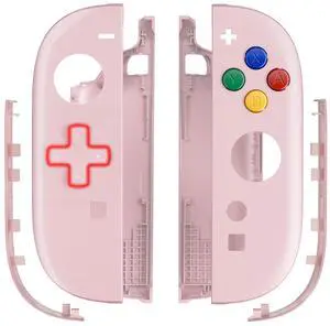 Replacement Shell (D-Pad Version) with Buttons for Joycon 2, Housing Faceplate Case + Decorative Strip + ABXY Dpad for Nintendo Switch 2 Controller - Essence Version - Cherry Blossoms Pink @ Replacement Shell (D-Pad Version) with Buttons for Joycon 2, Housing Faceplate Case + Decorative Strip + ABXY Dpad for Nintendo Switch 2 Controller - Essence Version - Cherry Blossoms Pink @