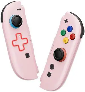 DIY Replacement Shell (D-Pad Ver) Buttons for Joycon 2, Custom Full Set Housing + Decorative Strips + Middle Bracket + Buttons for Nintendo Switch 2 - Deluxe Version - Cherry Blossoms Pink @ DIY Replacement Shell (D-Pad Ver) Buttons for Joycon 2, Custom Full Set Housing + Decorative Strips + Middle Bracket + Buttons for Nintendo Switch 2 - Deluxe Version - Cherry Blossoms Pink @