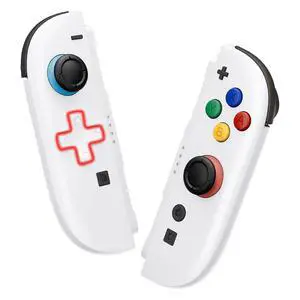 DIY Replacement Shell (D-Pad Ver) Buttons for Joycon 2, Custom Full Set Housing + Decorative Strips + Middle Bracket + Buttons for Nintendo Switch 2 Controller - Deluxe Version - White @ DIY Replacement Shell (D-Pad Ver) Buttons for Joycon 2, Custom Full Set Housing + Decorative Strips + Middle Bracket + Buttons for Nintendo Switch 2 Controller - Deluxe Version - White @