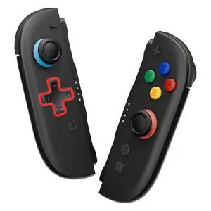 DIY Replacement Shell (D-Pad Ver) Buttons for Joycon 2, Custom Full Set Housing + Decorative Strips + Middle Bracket + Buttons for Nintendo Switch 2 Controller - Deluxe Version - Black @ DIY Replacement Shell (D-Pad Ver) Buttons for Joycon 2, Custom Full Set Housing + Decorative Strips + Middle Bracket + Buttons for Nintendo Switch 2 Controller - Deluxe Version - Black @
