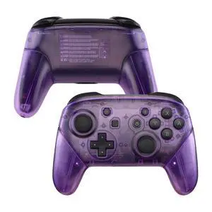 Clear Atomic Puple Faceplate Backplate Handles for Nintendo Switch Pro Controller, DIY Replacement Grip Housing Shell Cover for Nintendo Switch Pro - Controller NOT Included @ Clear Atomic Puple Faceplate Backplate Handles for Nintendo Switch Pro Controller, DIY Replacement Grip Housing Shell Cover for Nintendo Switch Pro - Controller NOT Included @